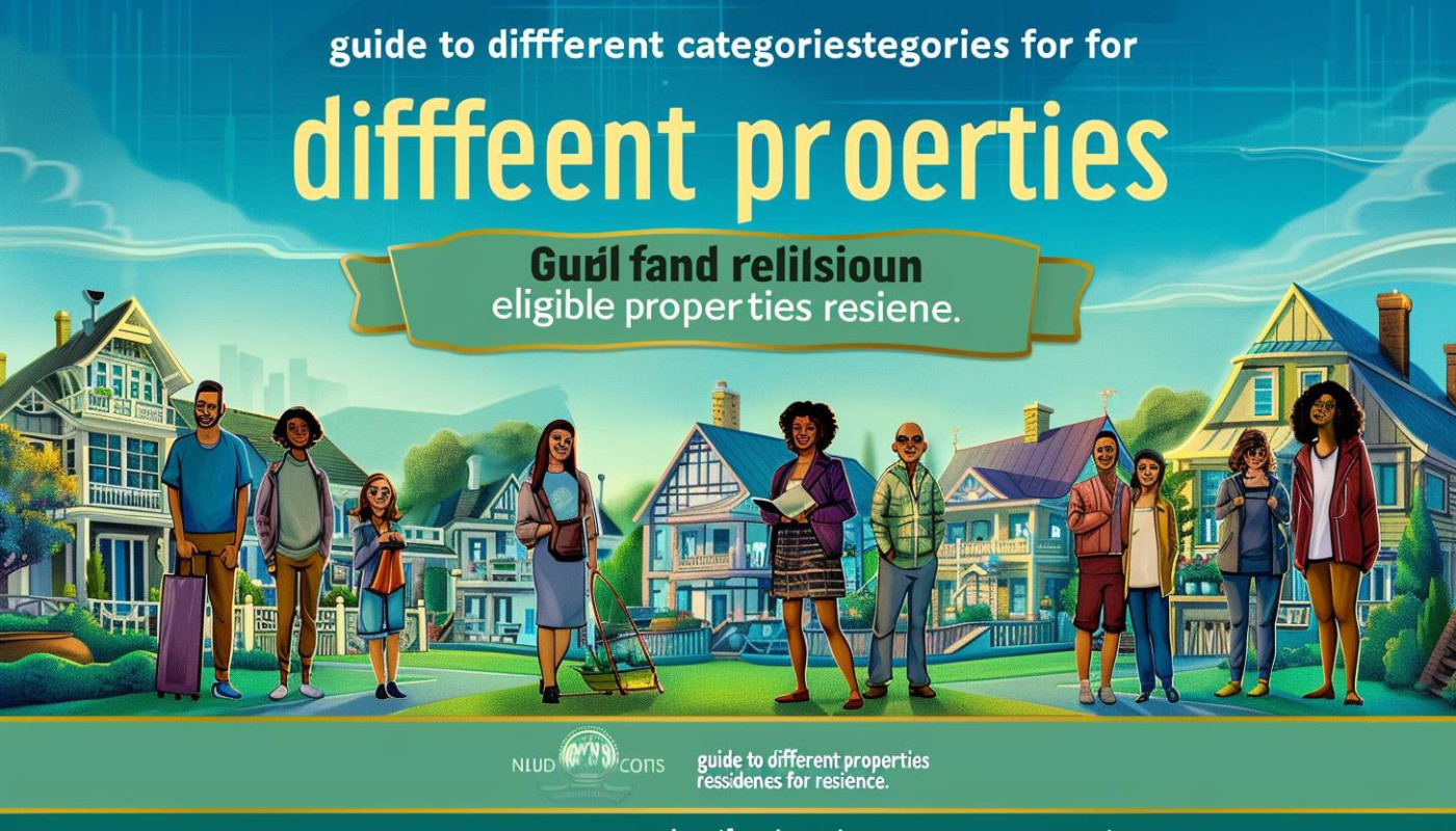 Guide des différentes catégories de propriétés éligibles pour la résidence